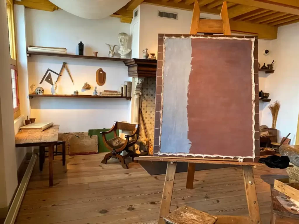 Rembrandt studio at Rembrandt House Museum in Amsterdam