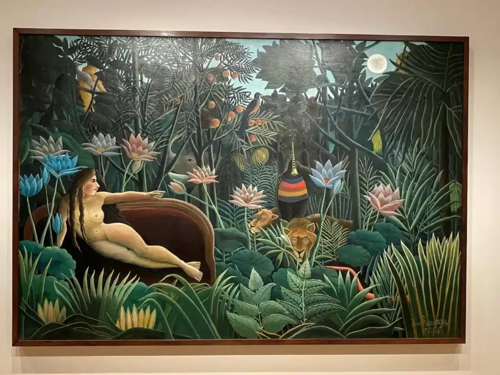 Henri Rousseau painting at MoMA in New York
