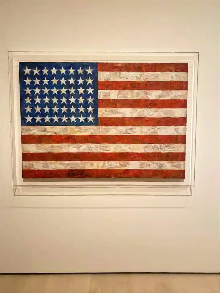 Jasper Johns the Flag at the MoMA in New York