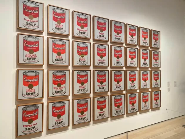 Andy Warhol painting at MoMA in NYC