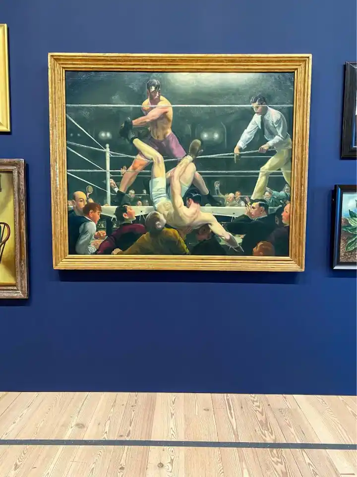 Boxing painting at the Whitney Museum in NYC