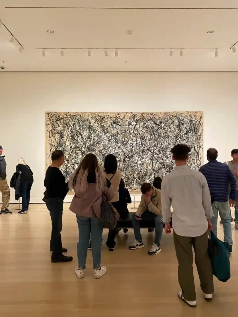 Jackson Pollock painting at MoMA NYC