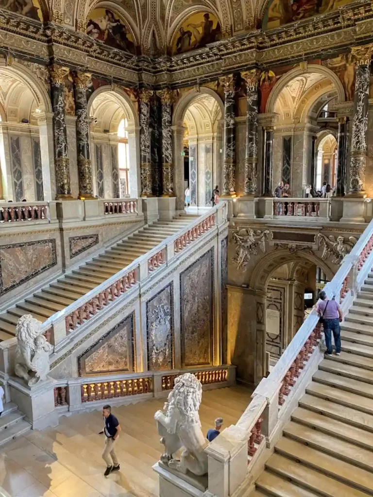 Kunsthistorisches museum in Vienna staircase