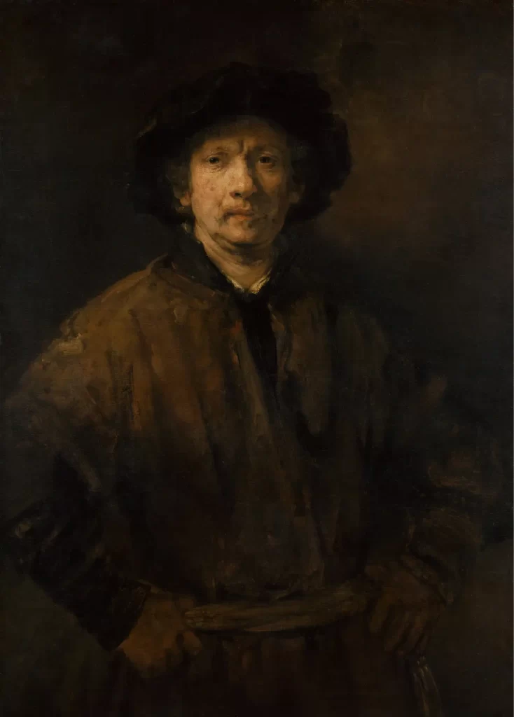 Rembrandt Self-portrait from Kunsthistorisches Museum in Vienna