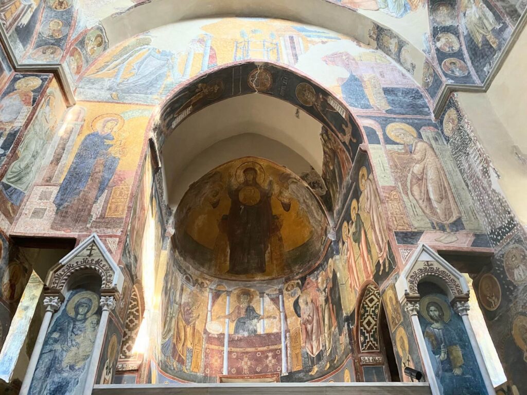 Frescoes at the Studenica Monastery in Serbia