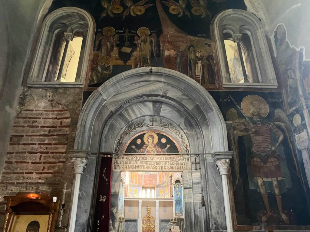 Studenica Monastery narthex frescoes