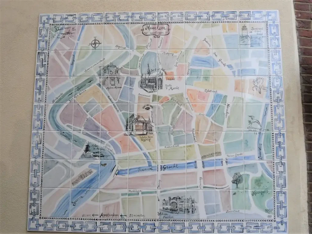 Map of Haarlem created by tile