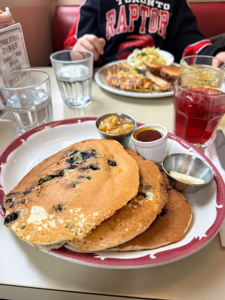 Food at the George Street Diner in Toronto
