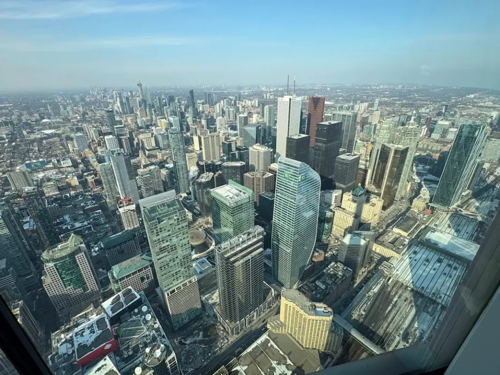 View from the CN Tower in Toronto