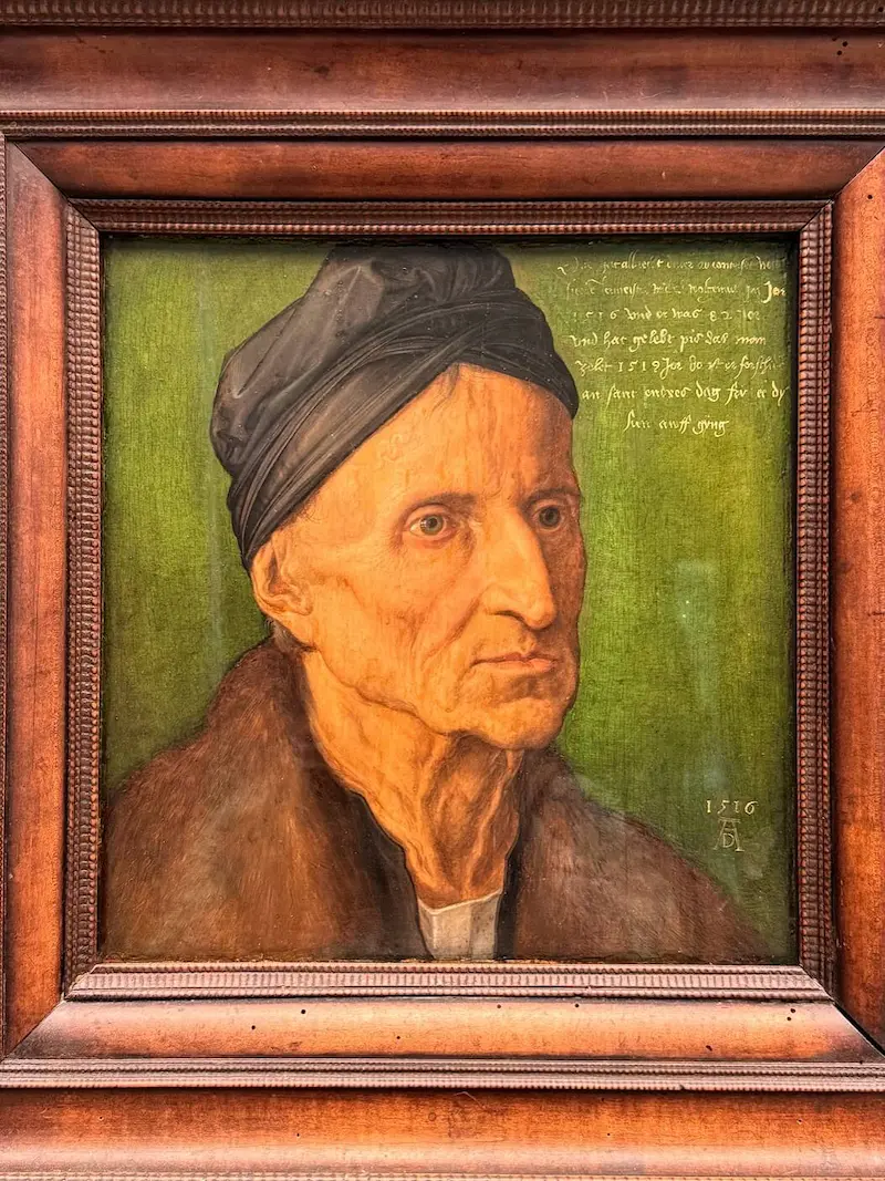 Albrecht Dürer's portrait of his teacher at Germanisches Nationalmuseum