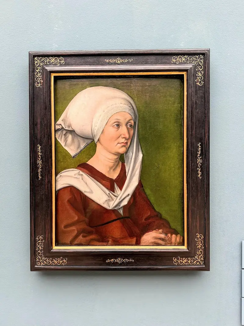 Albrecht Dürer's portrait of his mother Barbara at Germanisches Nationalmuseum