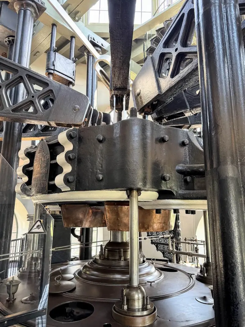 Steam engine in Cruquius Museum in Amsterdam Area