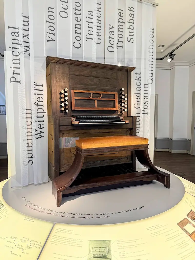 Organ at the Bach Museum in Leipzig
