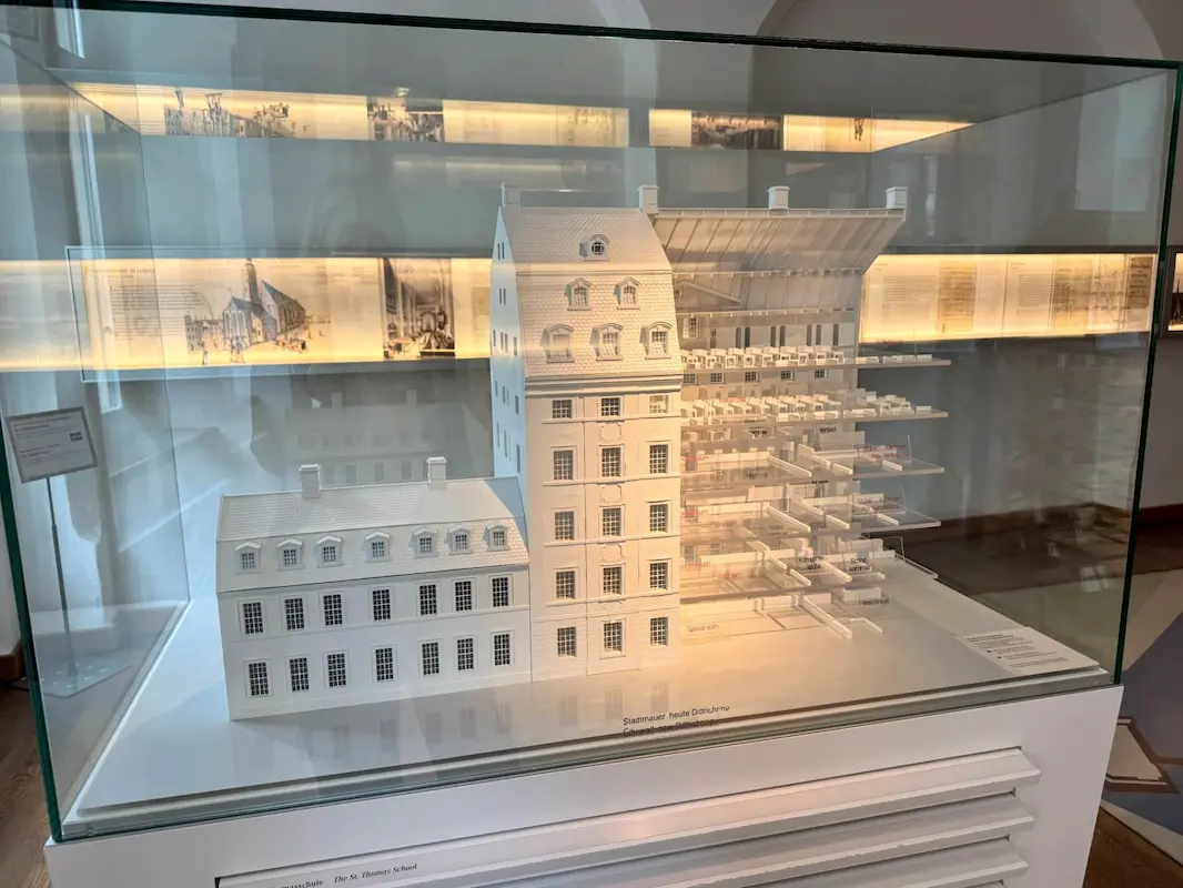 Model of St. Thomas School at the Bach Museum in Leipzig