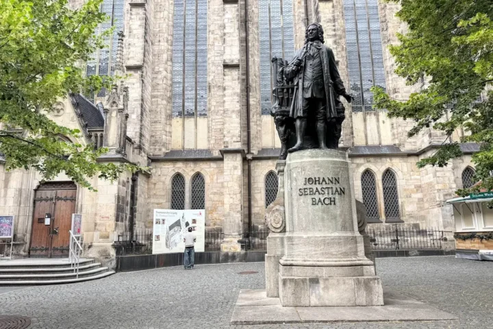 Johann Sebastian Bach Statue in Leipzig