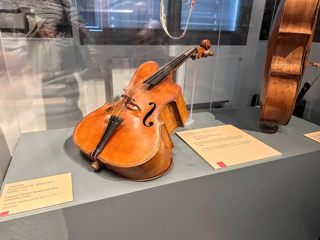 Violens from Bach's time at the Grassi Museum of Musical instruments in Leipzig