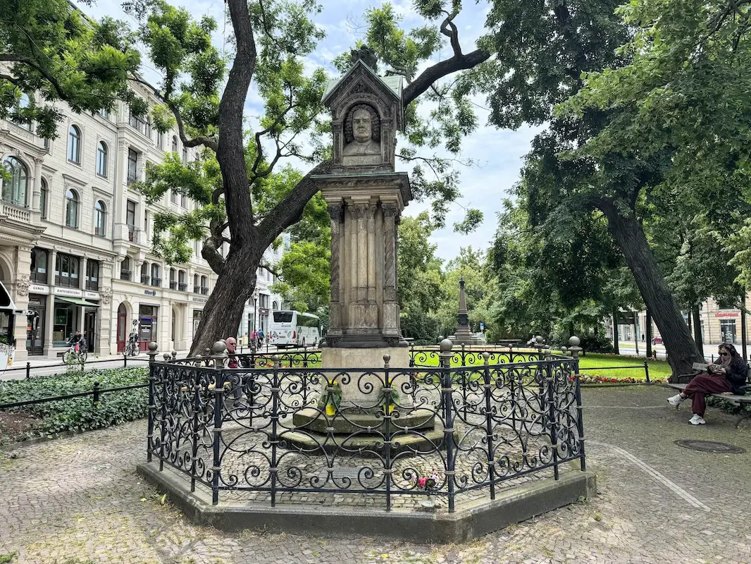 The Old Bach Monument in Leipzig