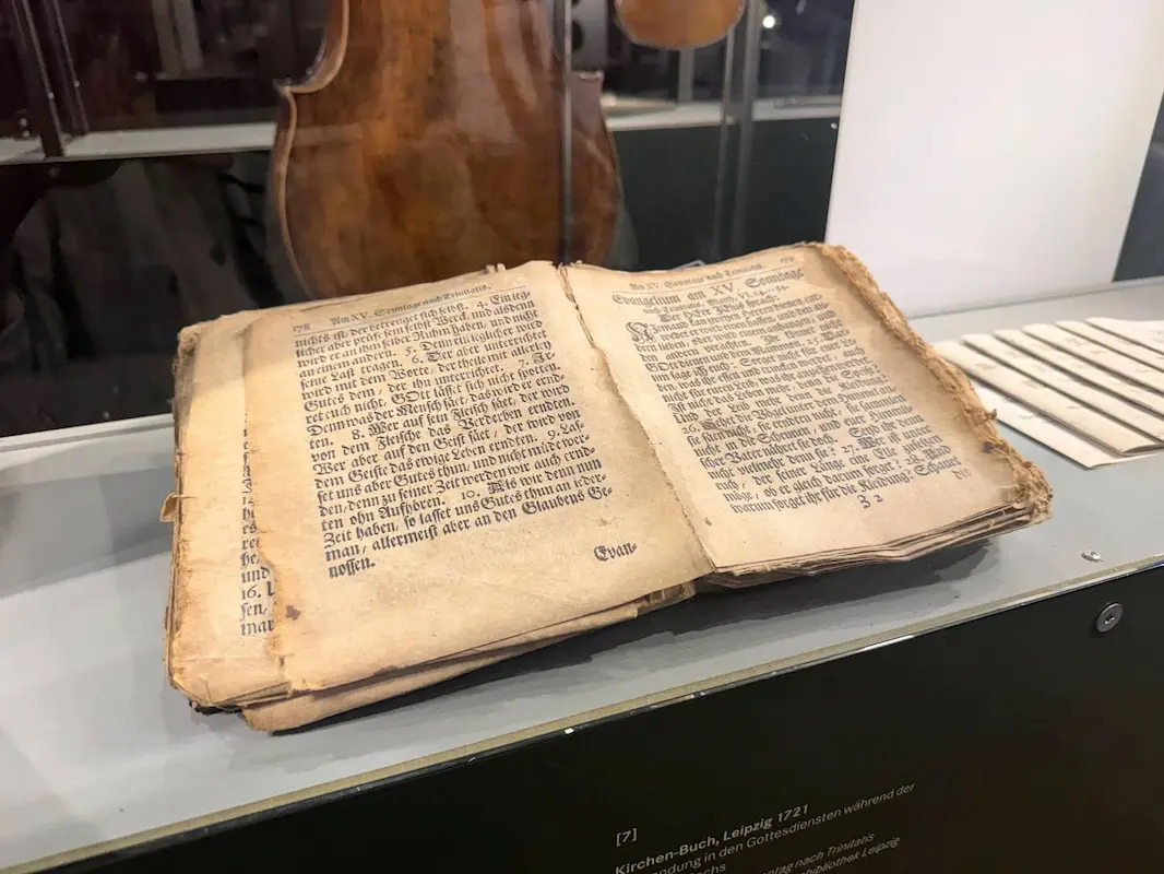 Bach exhibition at St. Thomas Church in Leipzig