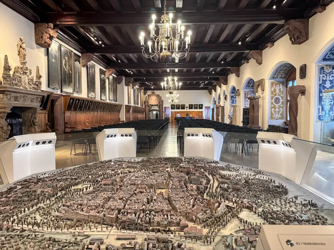 Town model at the Leipzig City Museum