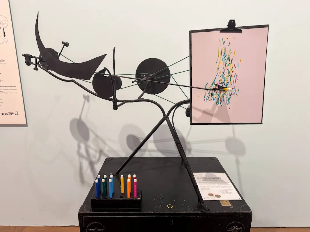 Tinguely Meta-matics at his museum in Basel