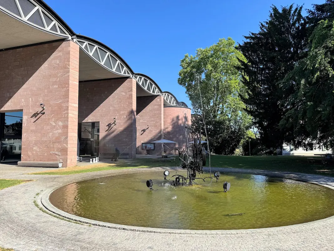 Tinguely statue at the Solitude Park in Basel